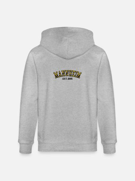 Mannheim Est 2005 - Stanley/Stella CULTIVATOR Unisex Organic Hooded Jacket - heather grey