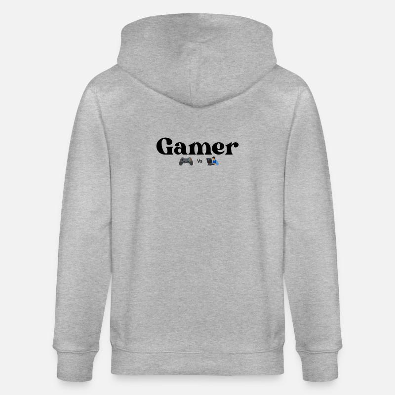 Contrôleur VS PC - Veste à capuche bio CULTIVATOR Stanley/Stella Unisexe - gris chiné