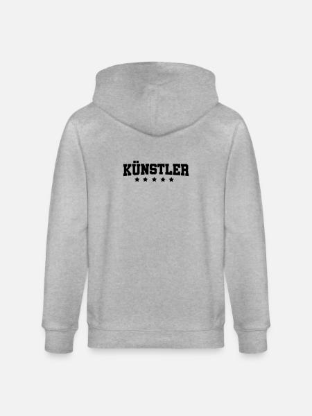 Kuenstler - Stanley/Stella Unisex Bio-Kapuzenjacke CULTIVATOR - Grau meliert