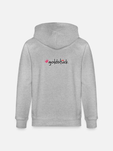 #goldstück - Stanley/Stella CULTIVATOR  Unisex Organic Hooded Jacket - heather grey