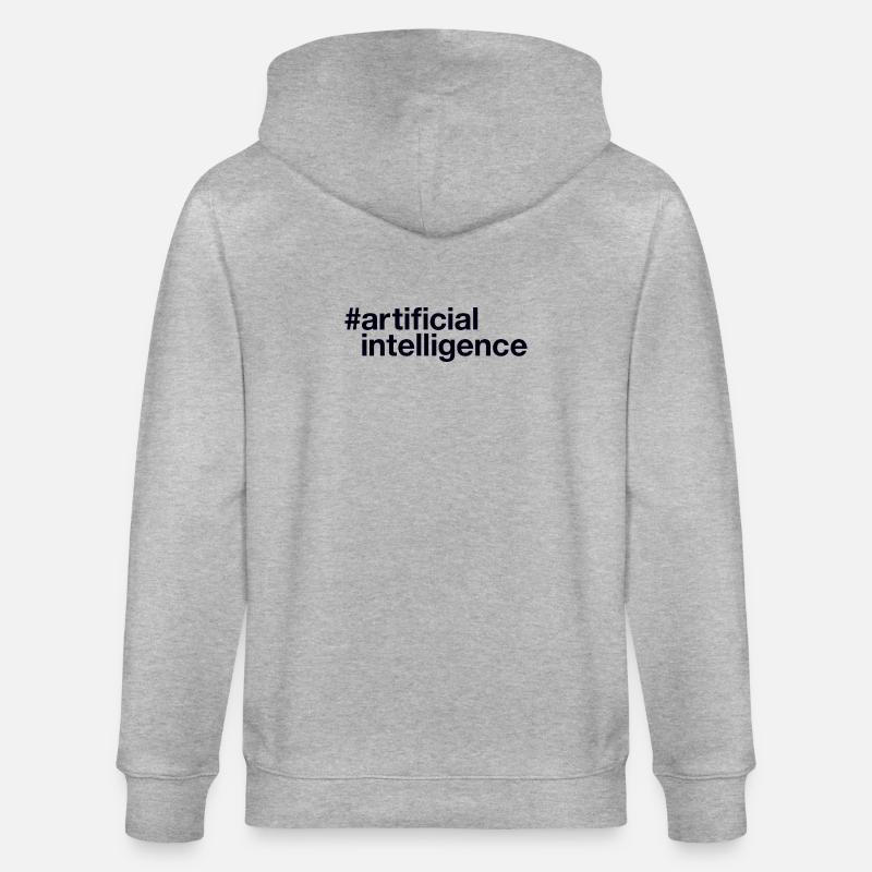 Artificial Intelligence Ki - Stanley/Stella Unisex Bio-Kapuzenjacke CULTIVATOR  - Grau meliert
