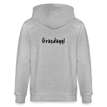 Grasdaggl - Stanley/Stella CULTIVATOR  Unisex Organic Hooded Jacket - heather grey - Back - Luana (180cm)