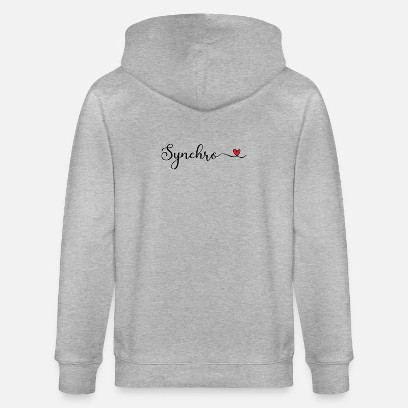 Synchronschwimmen - Stanley/Stella Unisex Bio-Kapuzenjacke CULTIVATOR  - Grau meliert