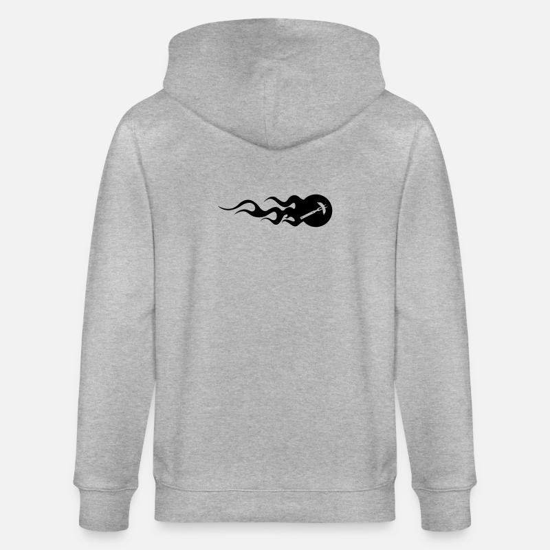 BBQ - Grillen - Stanley/Stella Unisex Bio-Kapuzenjacke CULTIVATOR  - Grau meliert