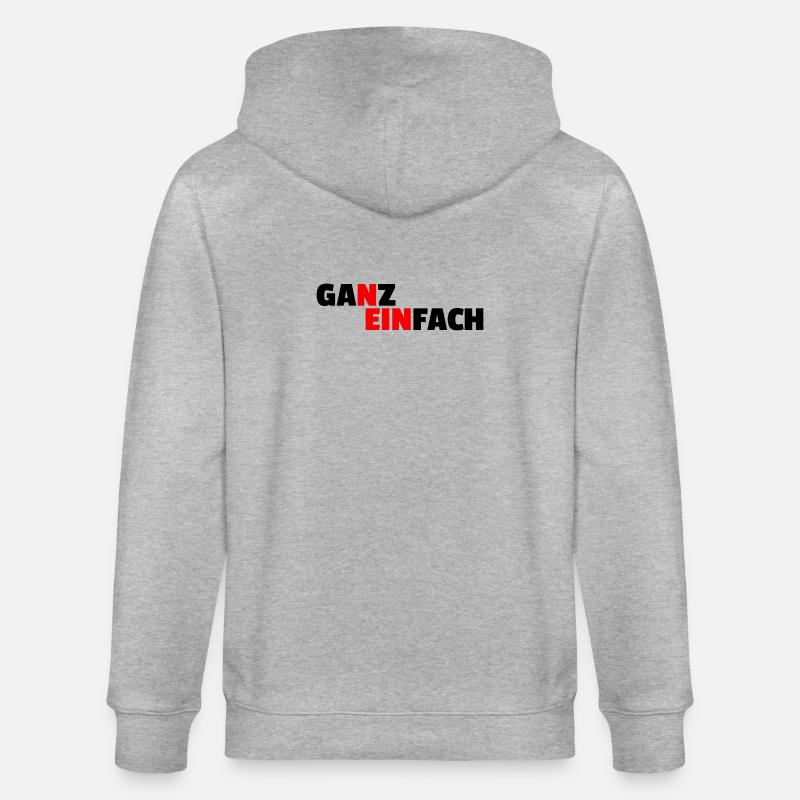 SIMPLEMENT NON - Veste à capuche bio CULTIVATOR Stanley/Stella Unisexe - gris chiné