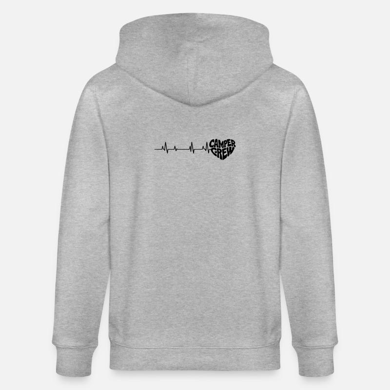 Herz_Camper - Stanley/Stella Unisex Bio-Kapuzenjacke CULTIVATOR  - Grau meliert