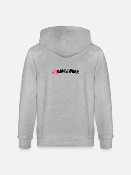 Woman at work - Stanley/Stella CULTIVATOR Unisex Organic Hooded Jacket - heather grey