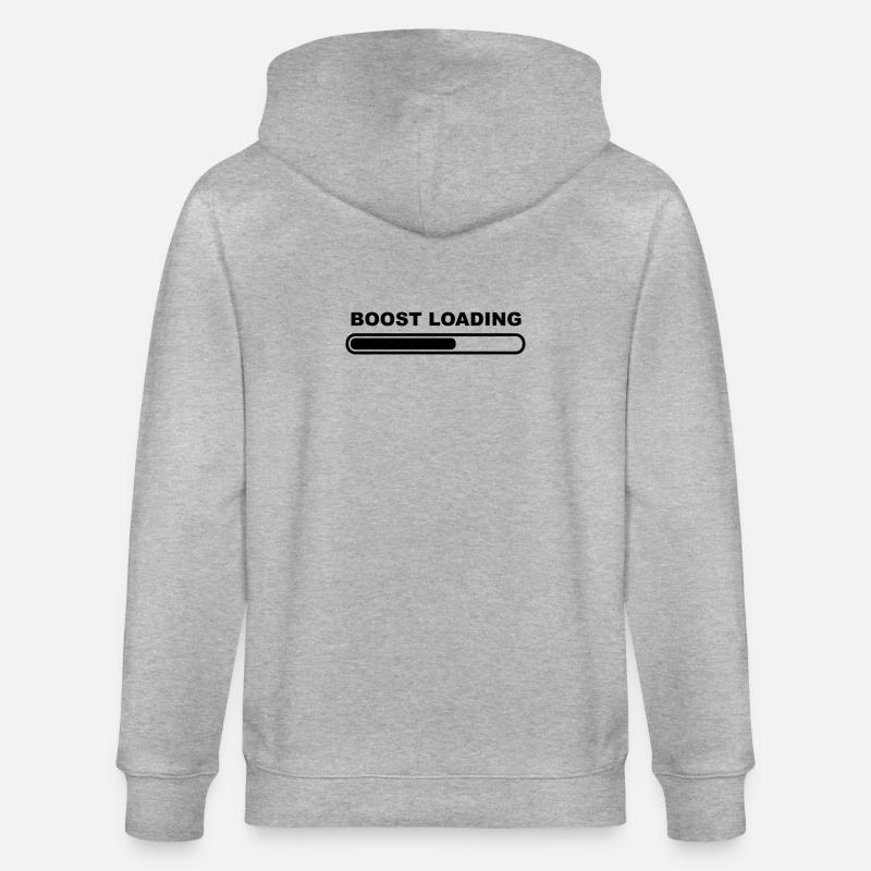 Turbo-Auto laden - Stanley/Stella Unisex Bio-Kapuzenjacke CULTIVATOR  - Grau meliert