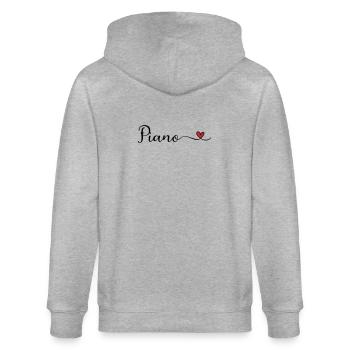 Piano - Veste à capuche bio CULTIVATOR Stanley/Stella Unisexe - gris chiné - Dos - Luana (180cm)