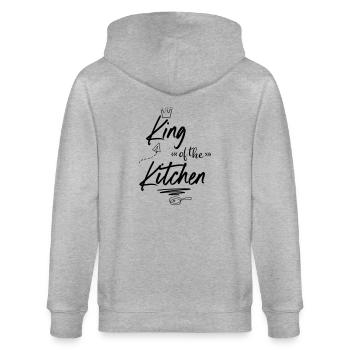 Tablier de cuisine pour chefs - Veste à capuche bio CULTIVATOR Stanley/Stella Unisexe - gris chiné - Dos - Luana (180cm)