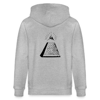 Pyramide - Stanley/Stella Unisex Bio-Kapuzenjacke CULTIVATOR  - Grau meliert - Hinten - Luana (180cm)