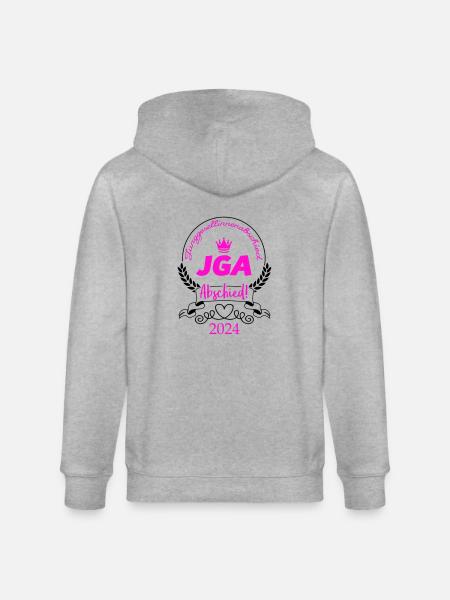 Hen Party 2024 2 - Stanley/Stella CULTIVATOR  Unisex Organic Hooded Jacket - heather grey