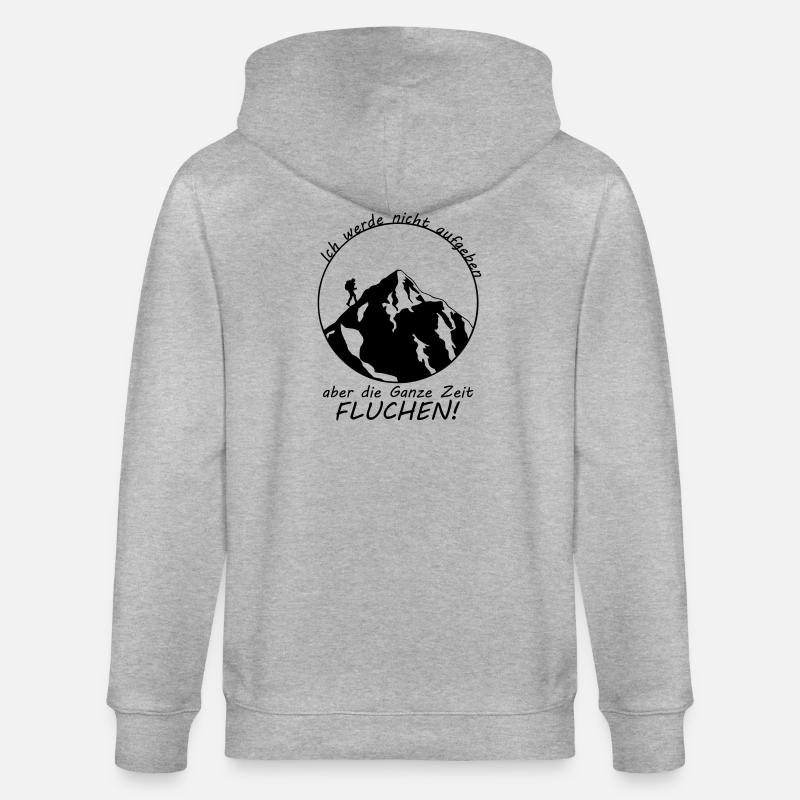 Wanderspruch - Stanley/Stella Unisex Bio-Kapuzenjacke CULTIVATOR  - Grau meliert