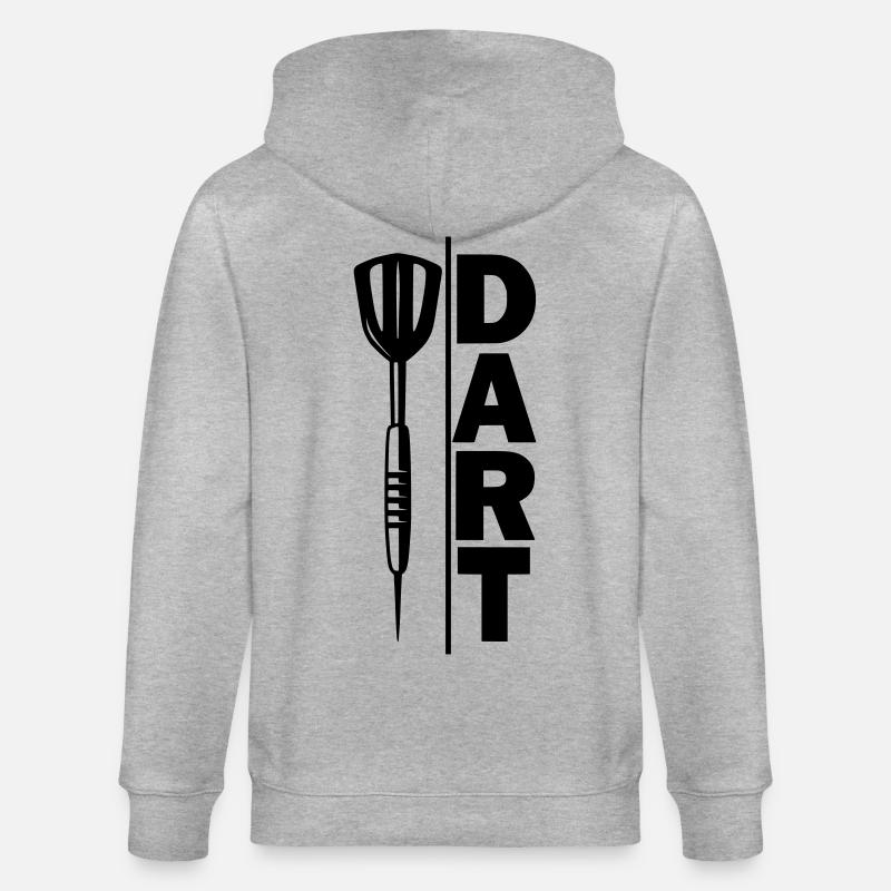 Fléchettes, fléchettes, FLÈCHE DE DASH - Veste à capuche bio CULTIVATOR Stanley/Stella Unisexe - gris chiné