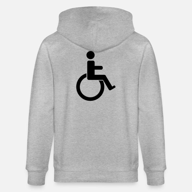 Panneau de handicap - Veste à capuche bio CULTIVATOR Stanley/Stella Unisexe - gris chiné