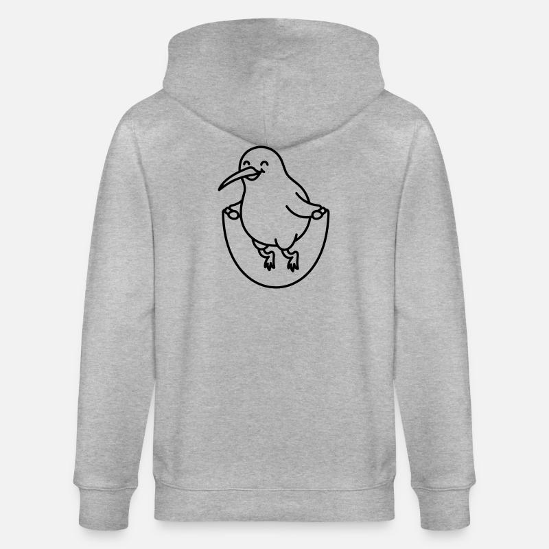 Kiwibird - Veste à capuche bio CULTIVATOR Stanley/Stella Unisexe - gris chiné
