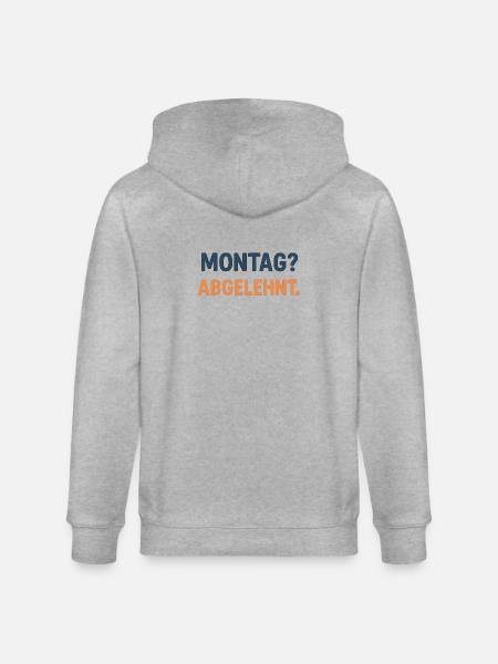 Monday Rejected Graphic T-Shirt - Stanley/Stella CULTIVATOR Unisex Organic Hooded Jacket - heather grey