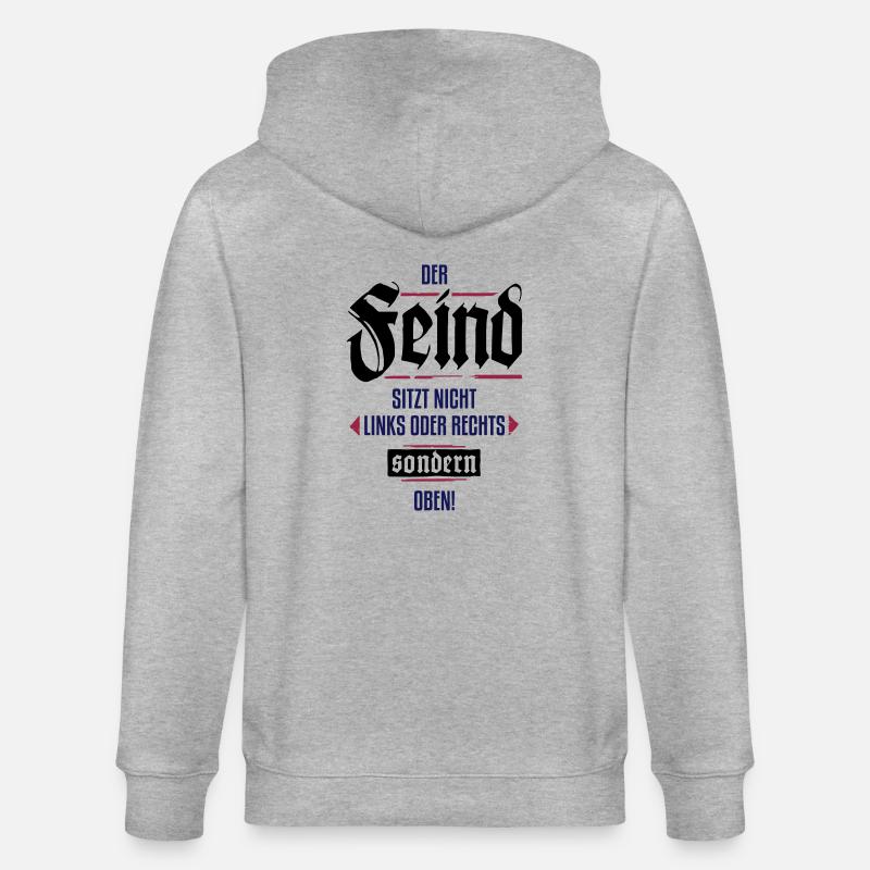 Nicht links oder rechtes - Stanley/Stella Unisex Bio-Kapuzenjacke CULTIVATOR  - Grau meliert