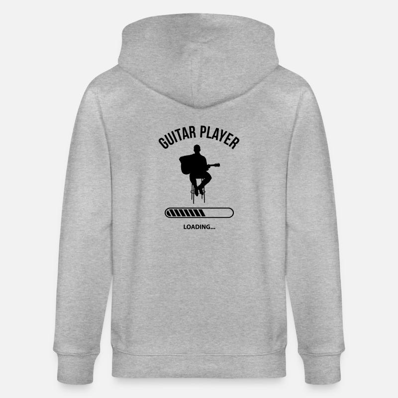 Guitar Player Loading - Stanley/Stella Unisex Bio-Kapuzenjacke CULTIVATOR - Grau meliert
