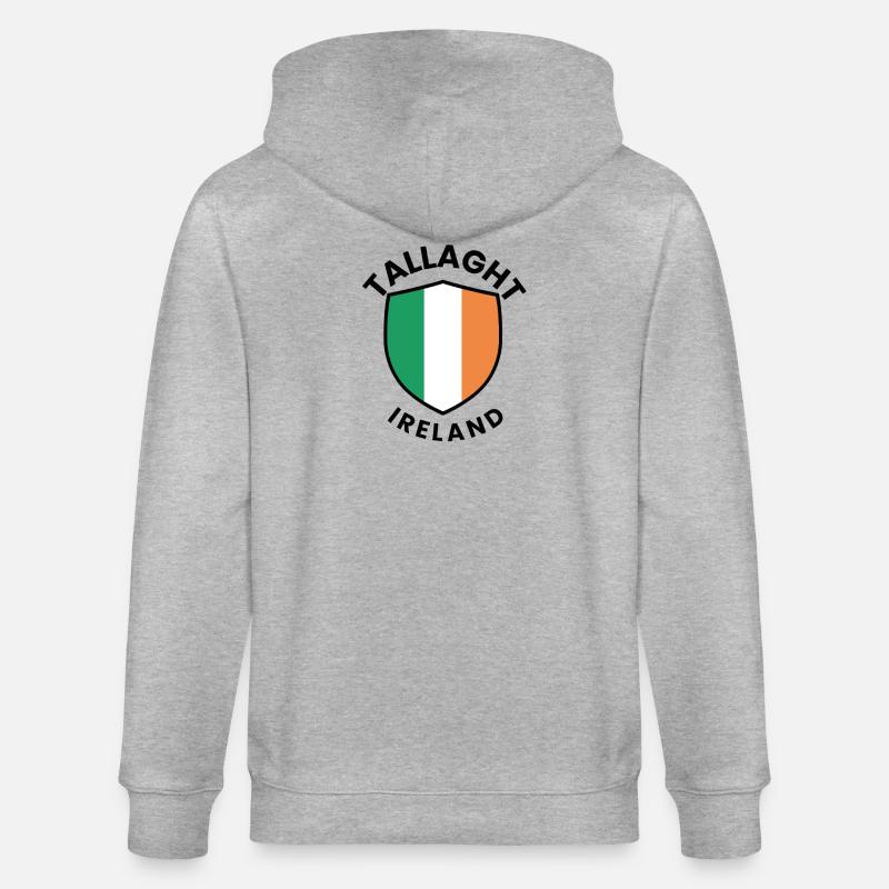 Tallaght Irish Shield - Stanley/Stella Unisex Bio-Kapuzenjacke CULTIVATOR  - Grau meliert