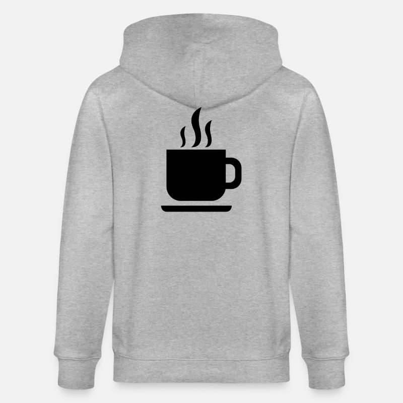 Tasse de café - Veste à capuche bio CULTIVATOR Stanley/Stella Unisexe - gris chiné