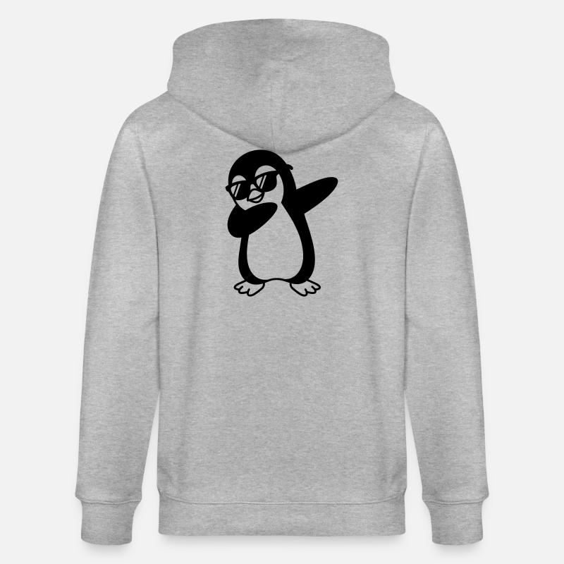 Pinguin Dab - Stanley/Stella Unisex Bio-Kapuzenjacke CULTIVATOR - Grau meliert