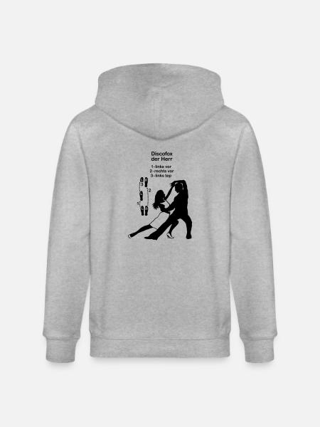 discofox - der Herr - Stanley/Stella Unisex Bio-Kapuzenjacke CULTIVATOR  - Grau meliert