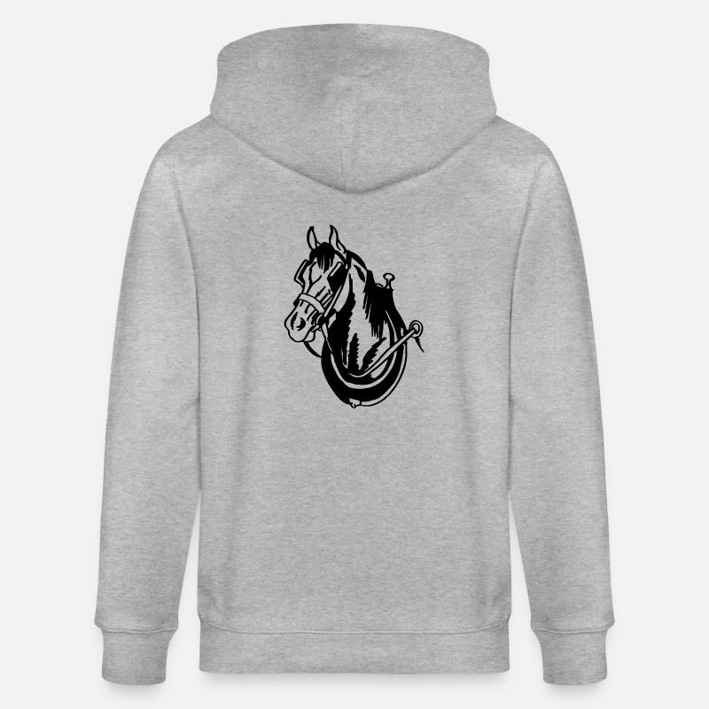 Cheval de trait - Veste à capuche bio CULTIVATOR Stanley/Stella Unisexe - gris chiné