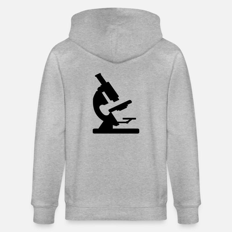 microscope - Veste à capuche bio CULTIVATOR Stanley/Stella Unisexe - gris chiné