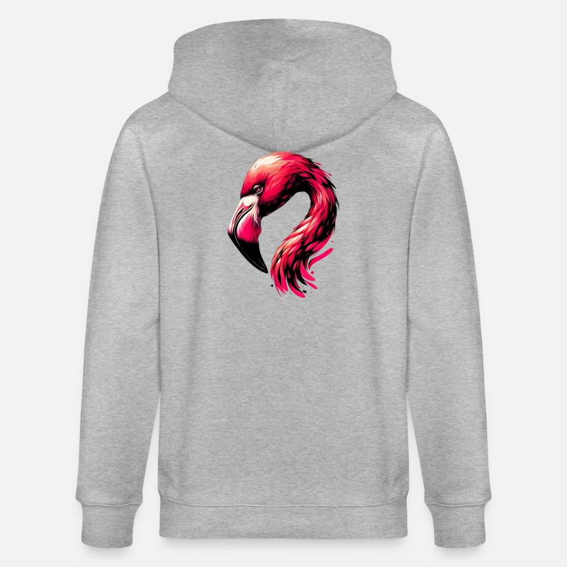Flamant - Veste à capuche bio CULTIVATOR Stanley/Stella Unisexe - gris chiné