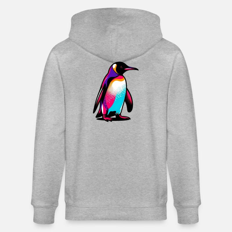 Pingouin - Veste à capuche bio CULTIVATOR Stanley/Stella Unisexe - gris chiné