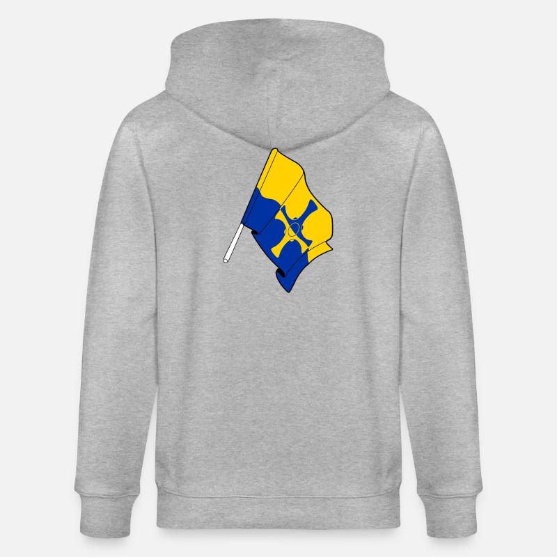 Drapeau de Durham - Veste à capuche bio CULTIVATOR Stanley/Stella Unisexe - gris chiné
