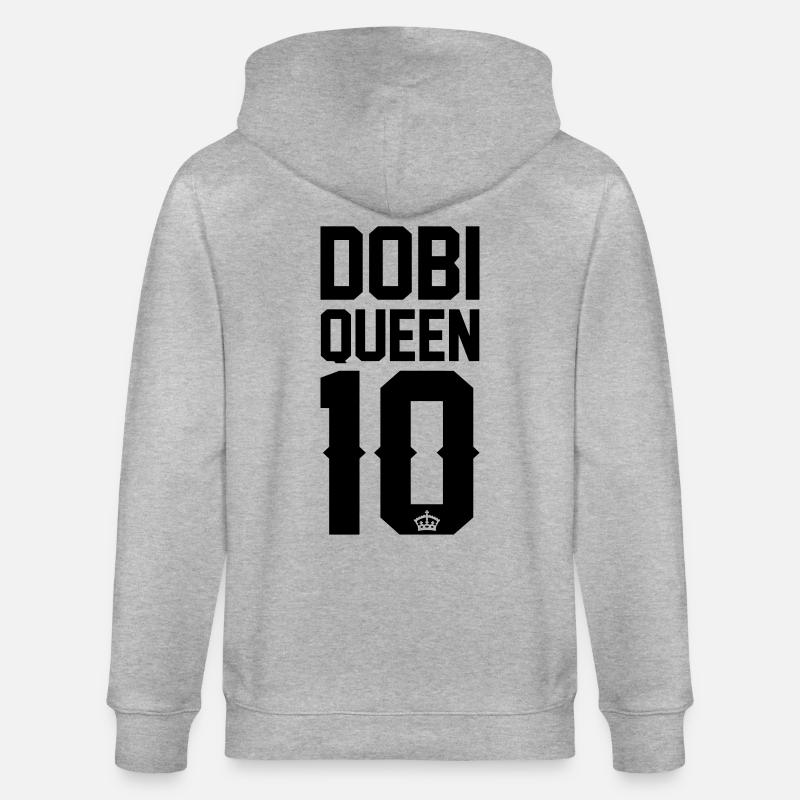 Dobermann-Queen - Stanley/Stella Unisex Bio-Kapuzenjacke CULTIVATOR  - Grau meliert