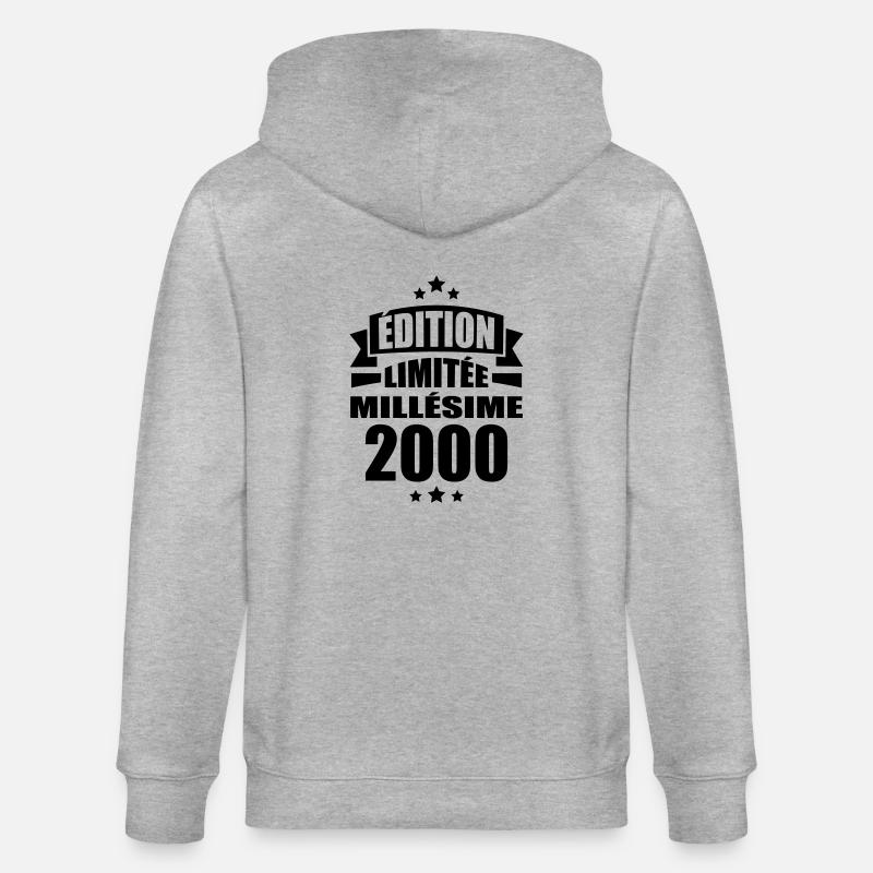édition limitée millésime 2000 - Veste à capuche bio CULTIVATOR Stanley/Stella Unisexe - gris chiné