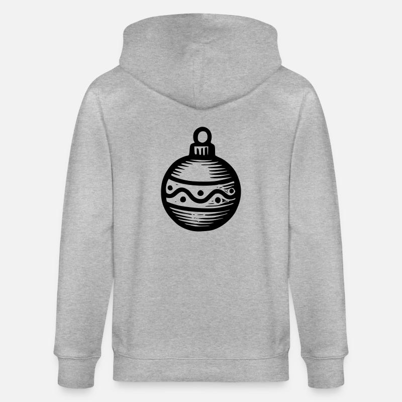 Weihnachtskugel - Stanley/Stella Unisex Bio-Kapuzenjacke CULTIVATOR  - Grau meliert