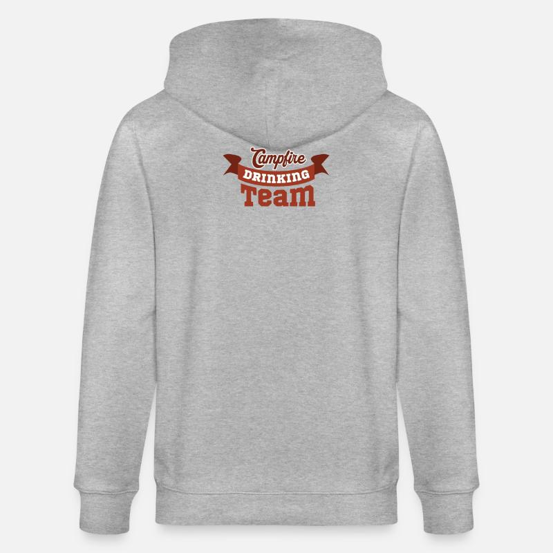 Équipe de camping Monogram Design - Veste à capuche bio CULTIVATOR Stanley/Stella Unisexe - gris chiné