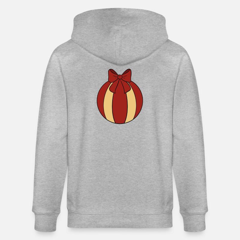 Weihnachtskugel  - Stanley/Stella Unisex Bio-Kapuzenjacke CULTIVATOR  - Grau meliert