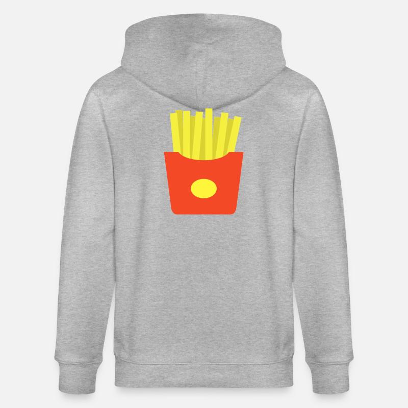 Frites - Veste à capuche bio CULTIVATOR Stanley/Stella Unisexe - gris chiné