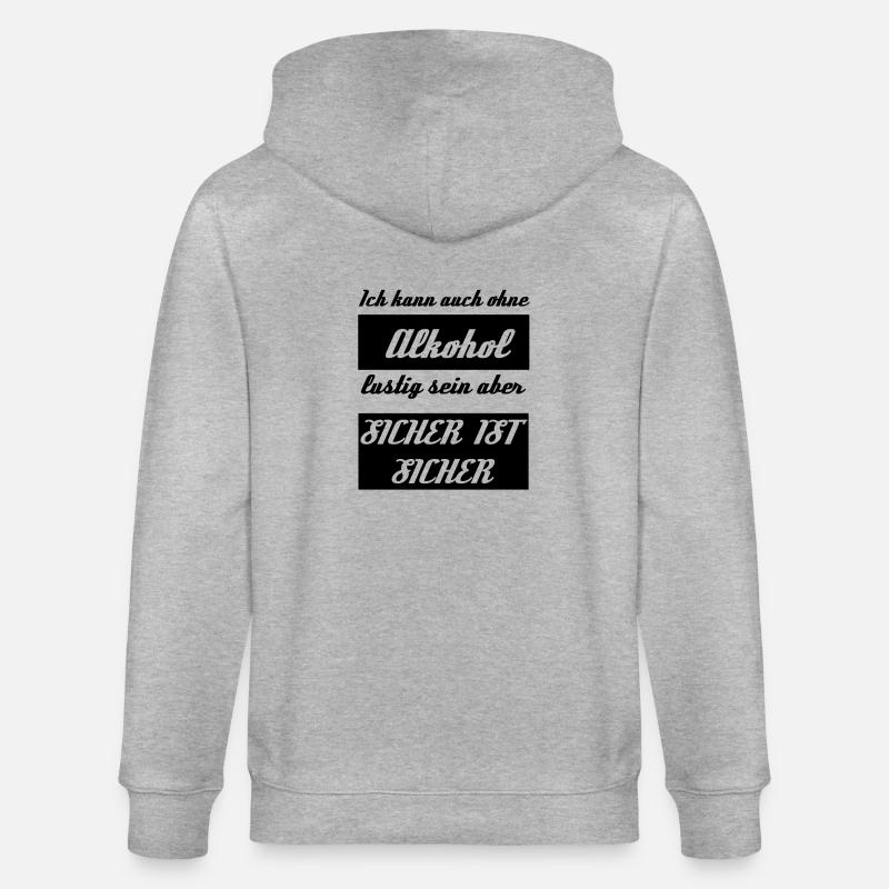 alkohol - Stanley/Stella Unisex Bio-Kapuzenjacke CULTIVATOR - Grau meliert