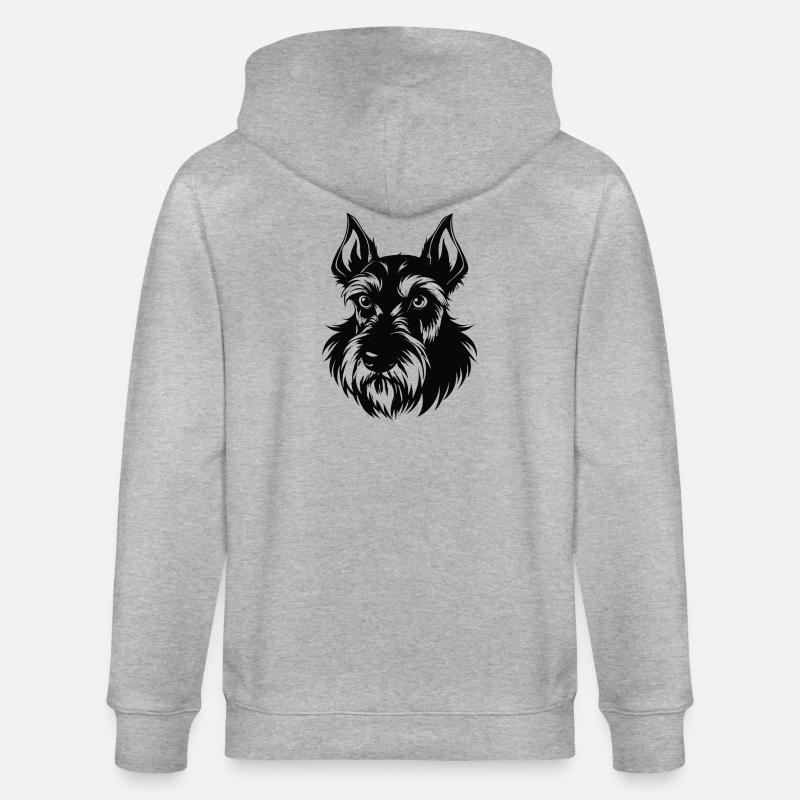 Schnauzer géant - Veste à capuche bio CULTIVATOR Stanley/Stella Unisexe - gris chiné