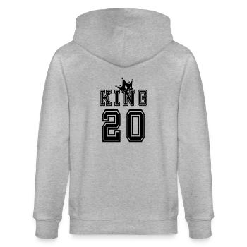 king 20 - Stanley/Stella CULTIVATOR  Unisex Organic Hooded Jacket - heather grey - Back - Luana (180cm)