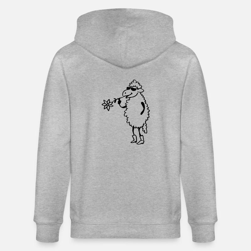 Cooles Schaf - Stanley/Stella Unisex Bio-Kapuzenjacke CULTIVATOR - Grau meliert