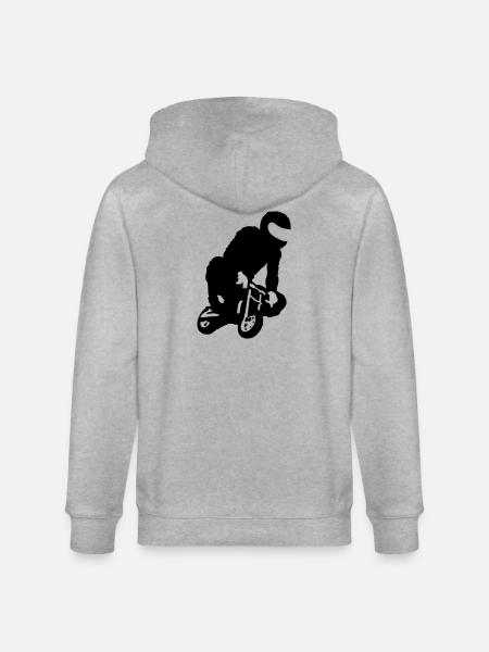 pocket bike - Stanley/Stella CULTIVATOR Unisex Organic Hooded Jacket - heather grey