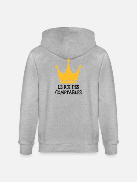 Accountant / Accounting / Comptable / Comptabilité - Stanley/Stella CULTIVATOR  Unisex Organic Hooded Jacket - heather grey