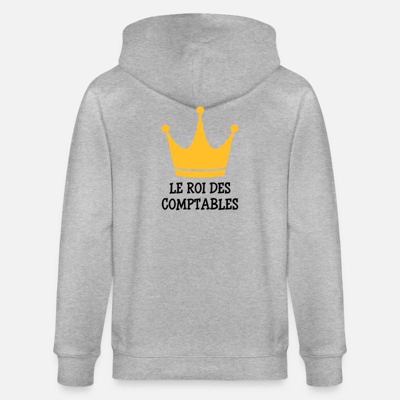Accountant / Accounting / Comptable / Comptabilité - Stanley/Stella CULTIVATOR  Unisex Organic Hooded Jacket - heather grey