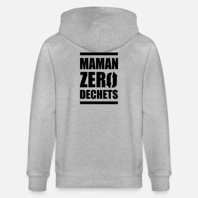 Maman zero dechets - Veste à capuche bio CULTIVATOR Stanley/Stella Unisexe - gris chiné