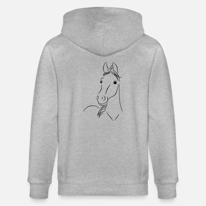 Fohlen01 - Stanley/Stella Unisex Bio-Kapuzenjacke CULTIVATOR  - Grau meliert