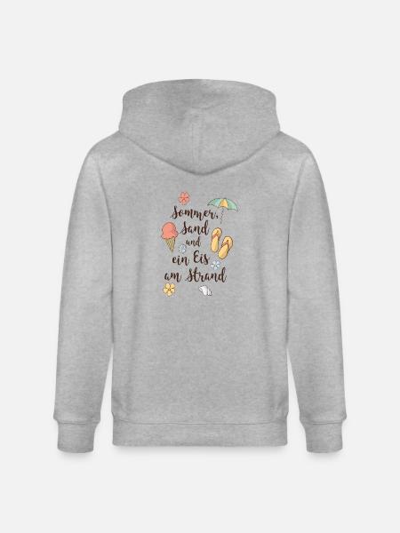 Strand - Stanley/Stella Unisex Bio-Kapuzenjacke CULTIVATOR  - Grau meliert