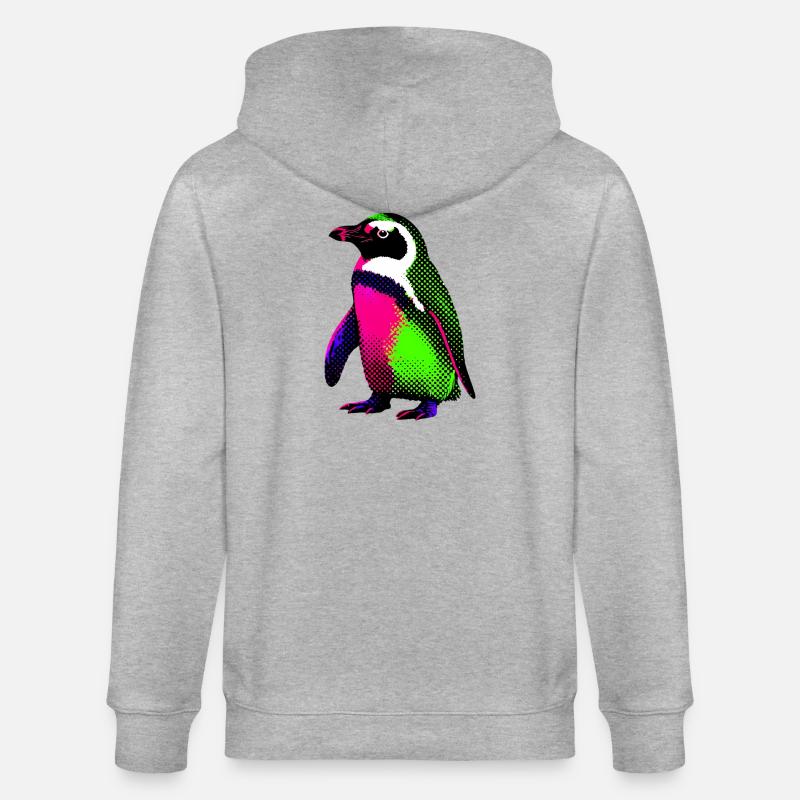 Pinguin - Stanley/Stella Unisex Bio-Kapuzenjacke CULTIVATOR  - Grau meliert