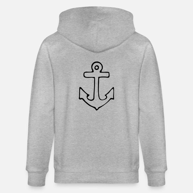 Anker - Stanley/Stella Unisex Bio-Kapuzenjacke CULTIVATOR  - Grau meliert